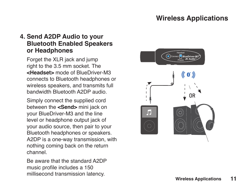 Wireless applications | JK Audio BlueDriver-M3 User Manual | Page 15 / 24
