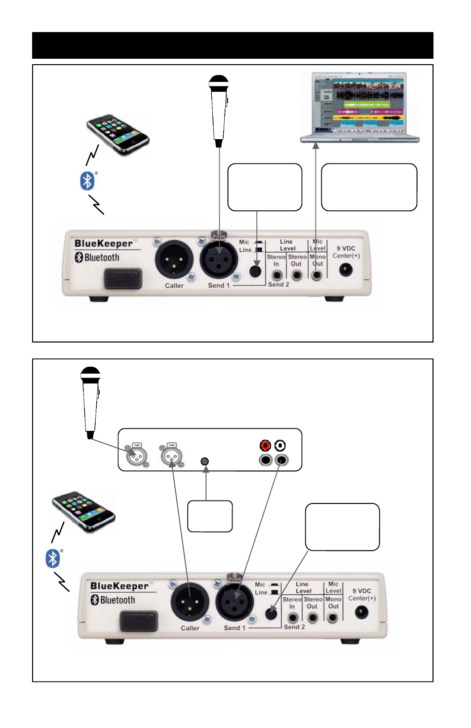 Connection - alternate setup diagrams | JK Audio BlueKeeper User Manual | Page 14 / 24