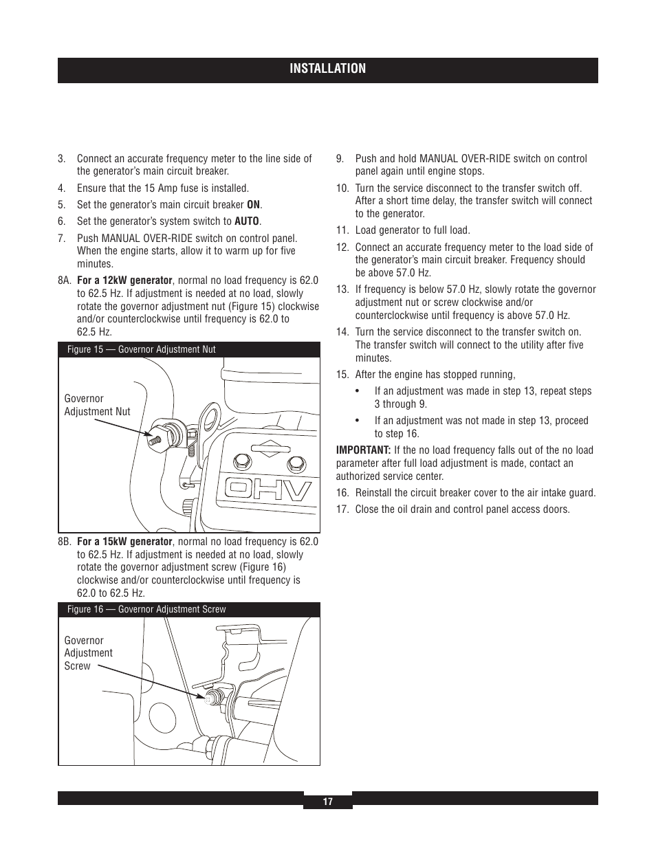 Briggs & Stratton 40204 User Manual | Page 17 / 56