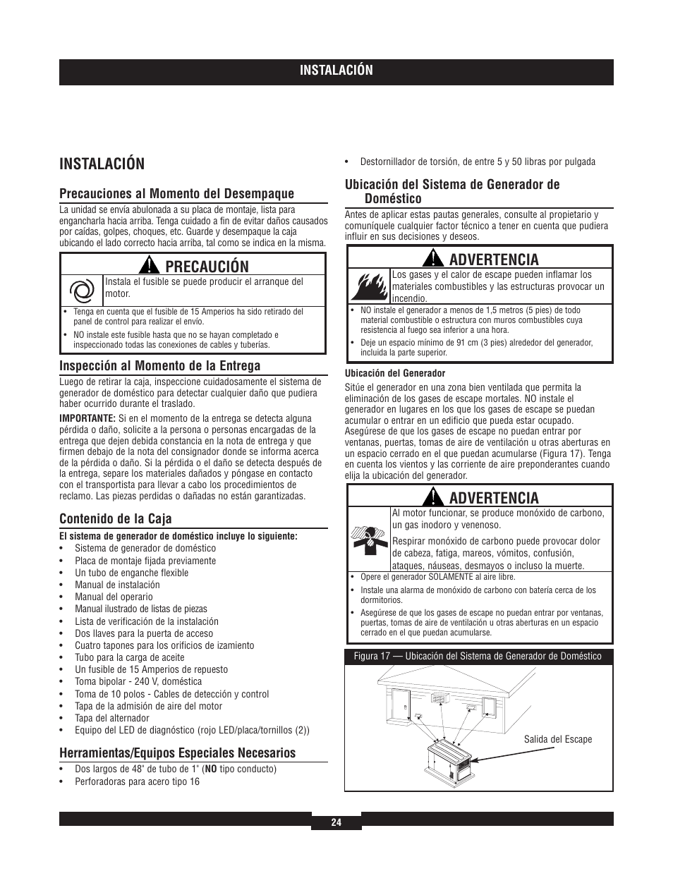 Briggs & Stratton 40204 User Manual | Page 24 / 56