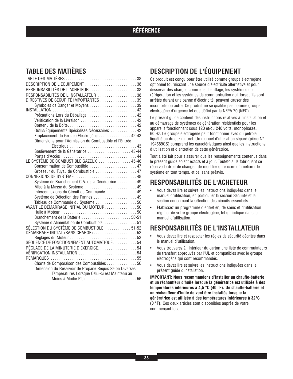 Briggs & Stratton 40204 User Manual | Page 38 / 56