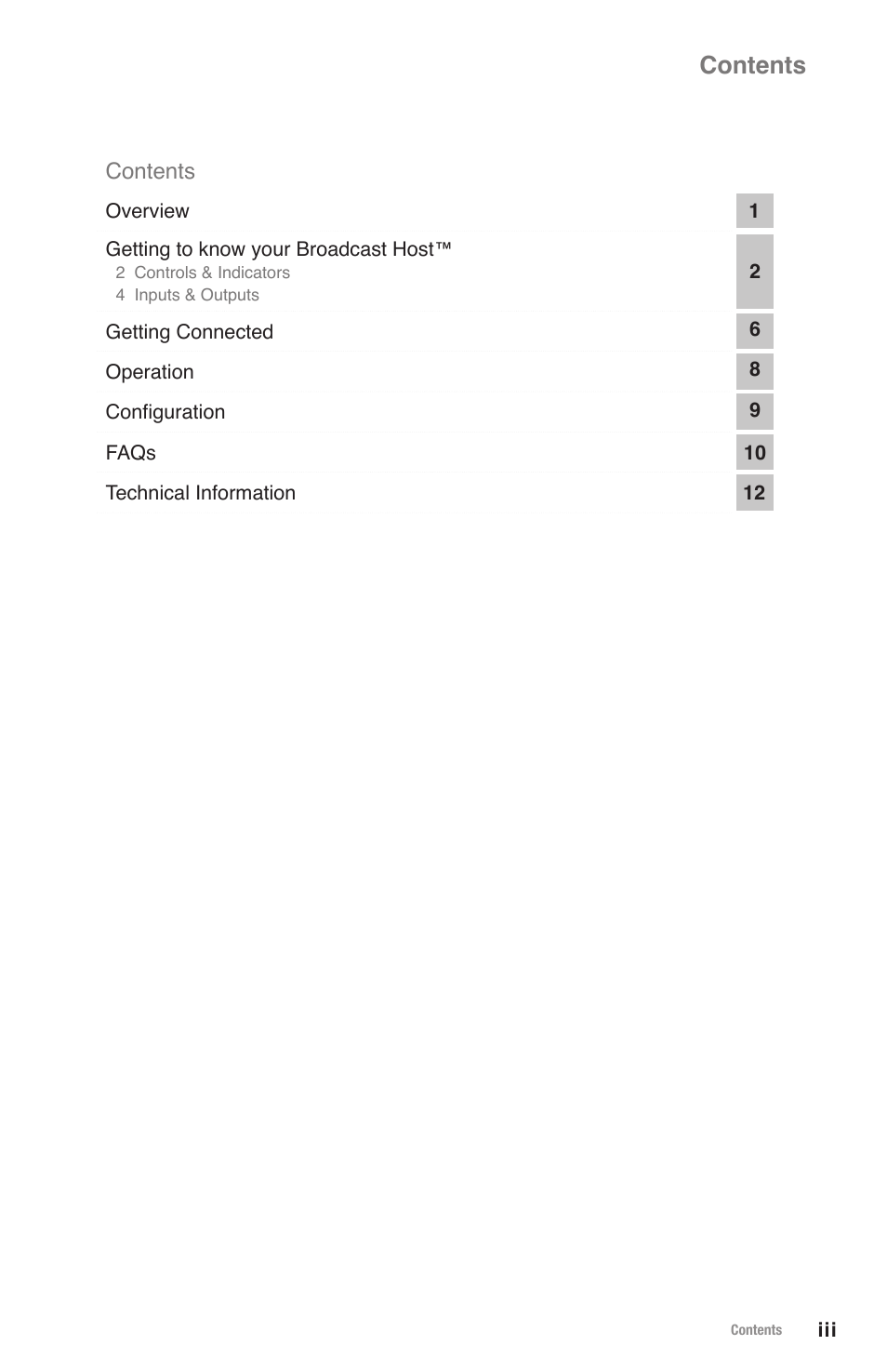 JK Audio Broadcast Host User Manual | Page 3 / 20
