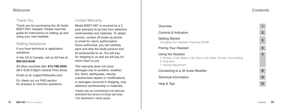 JK Audio BSET-HS1 User Manual | Page 2 / 11