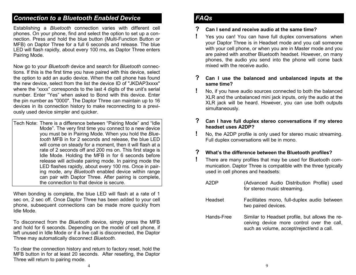 JK Audio Daptor Three User Manual | Page 4 / 6