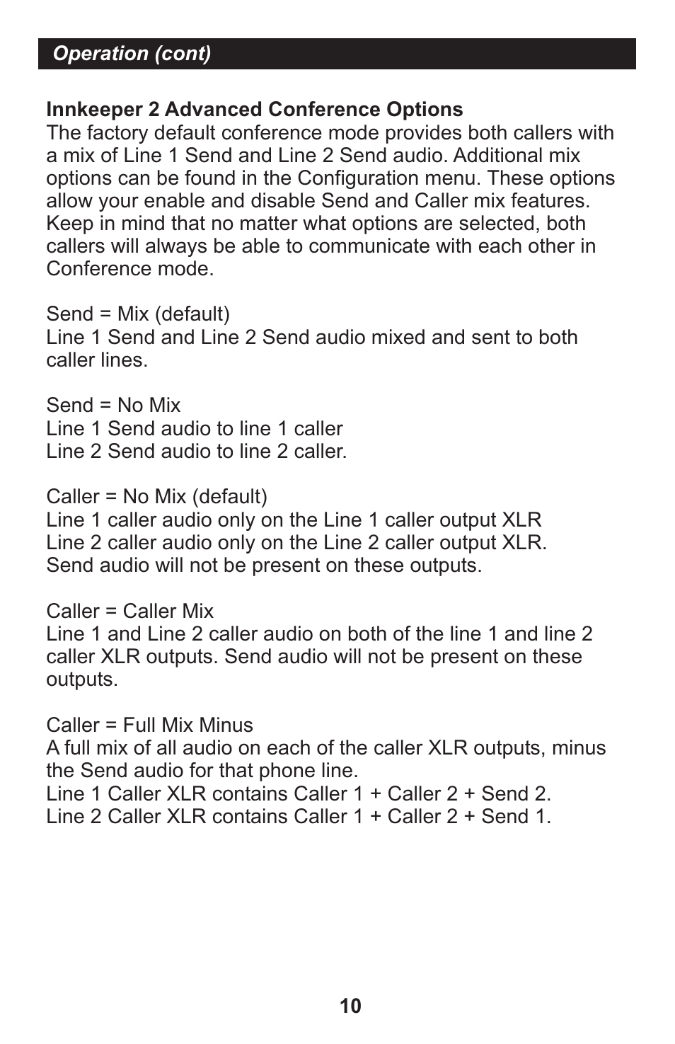 JK Audio innkeeper 4 User Manual | Page 10 / 20