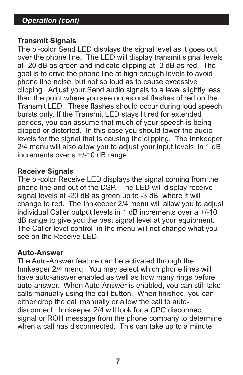 JK Audio innkeeper 4 User Manual | Page 7 / 20