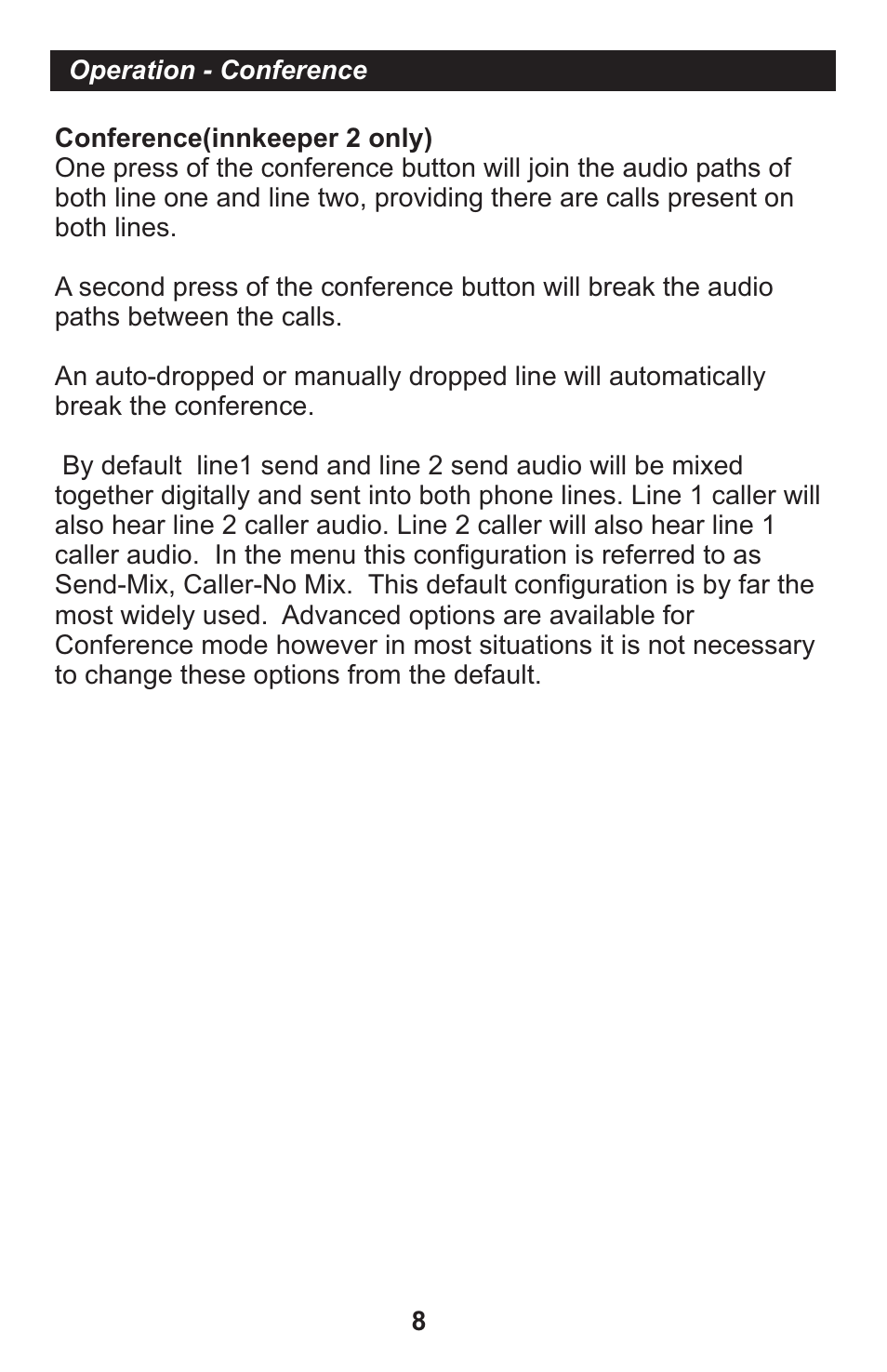 JK Audio innkeeper 4 User Manual | Page 8 / 20