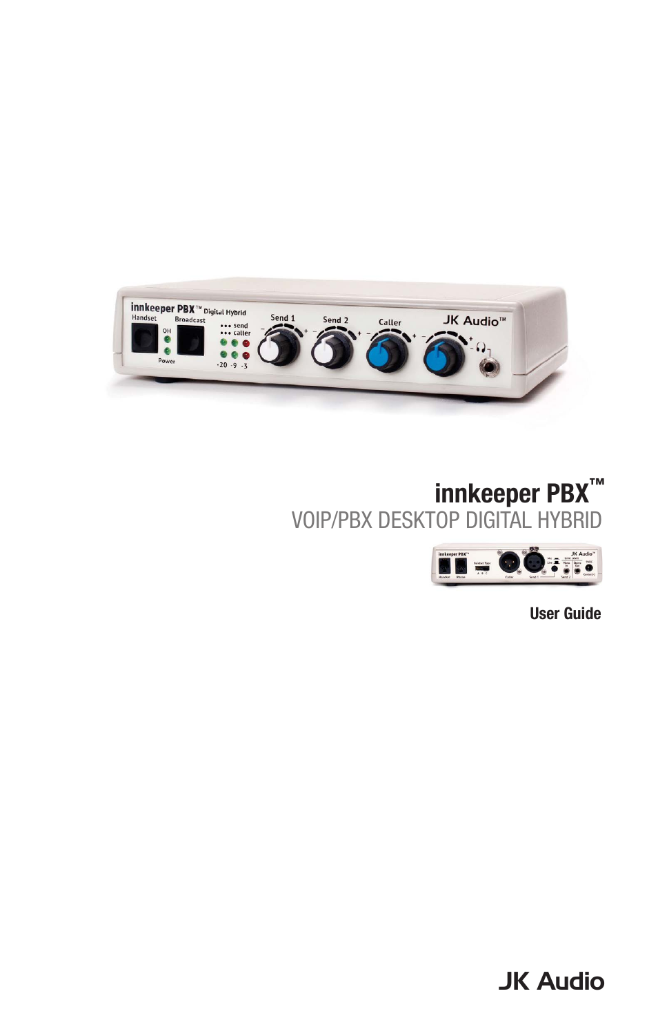 JK Audio innkeeper PBX User Manual | 20 pages