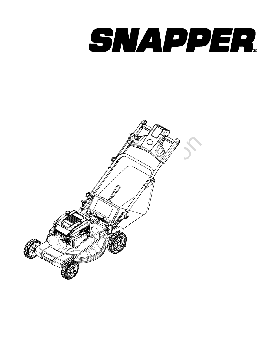 Briggs & Stratton SNAPPER 7800722 User Manual | 24 pages