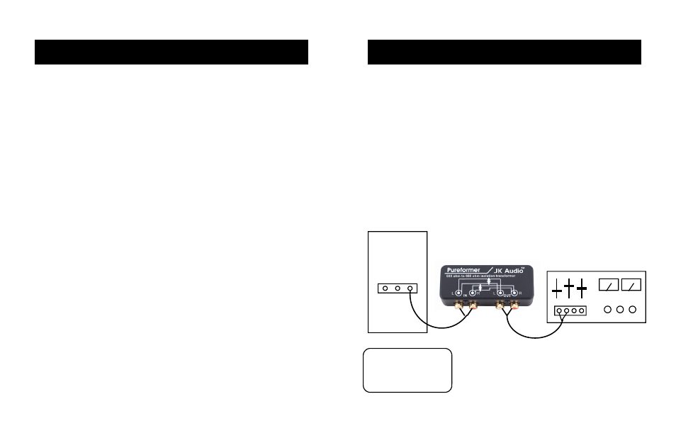 Description, Connection | JK Audio Pureformer User Manual | Page 2 / 2