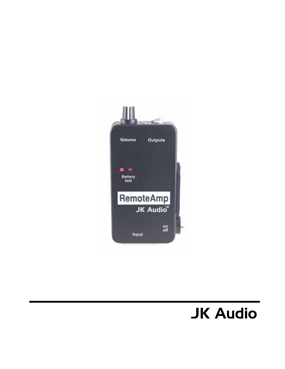 JK Audio RemoteAmp User Manual | 4 pages