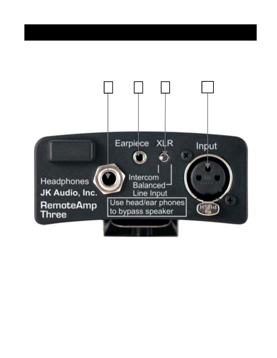 Features—rear | JK Audio RemoteAmp Three User Manual | Page 7 / 16