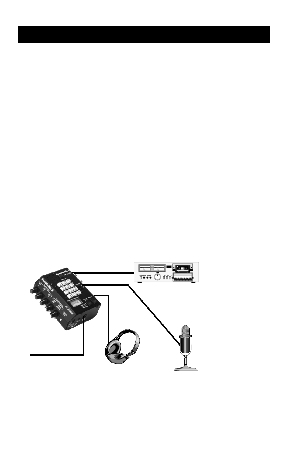 Connections | JK Audio RemoteMix 3 User Manual | Page 2 / 12