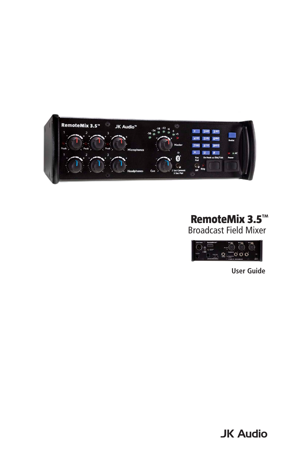 JK Audio RemoteMix 3.5 User Manual | 20 pages