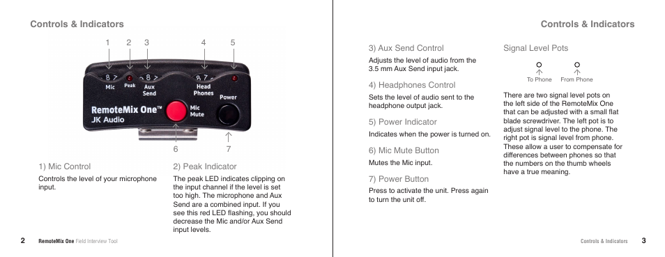 JK Audio RemoteMix One User Manual | Page 4 / 9