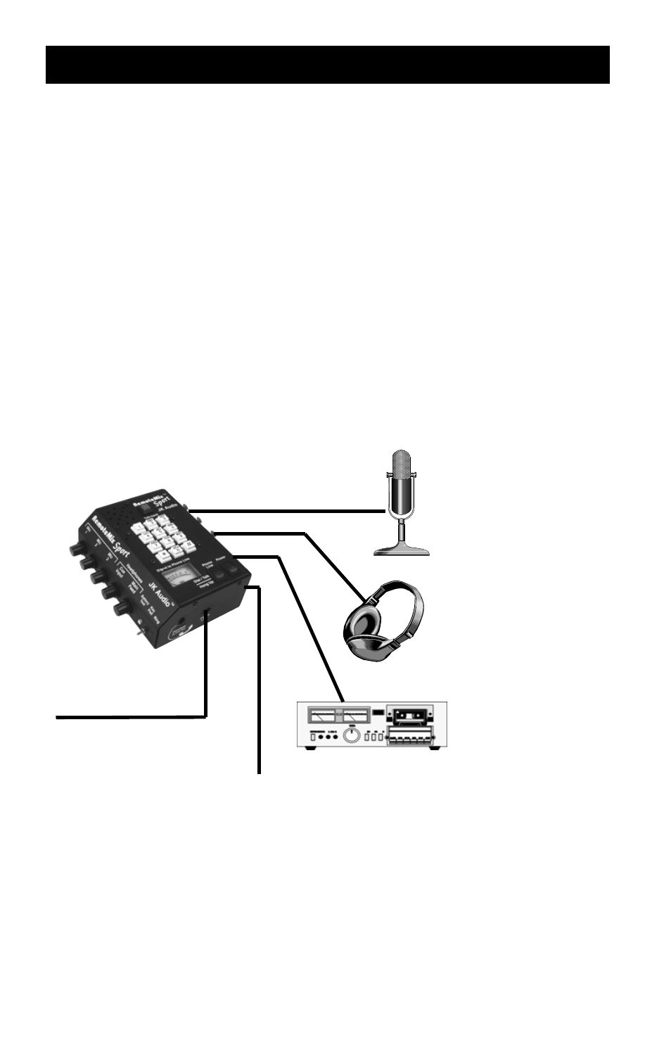 Connection | JK Audio RemoteMix Sport User Manual | Page 2 / 16