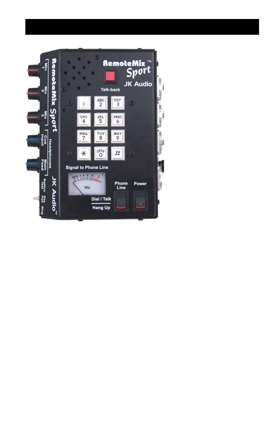 Operation (continued) | JK Audio RemoteMix Sport User Manual | Page 9 / 16