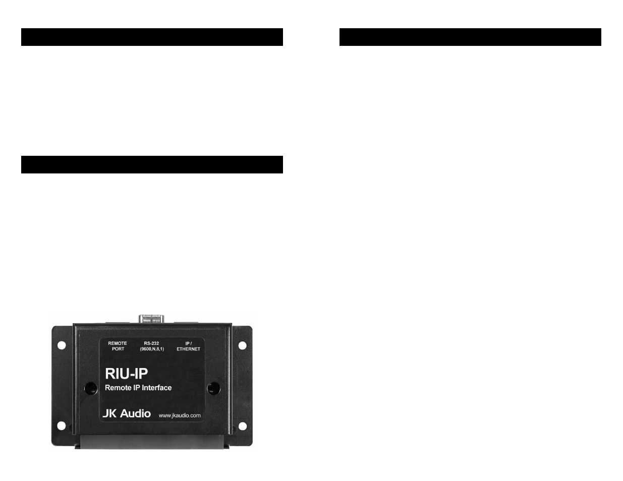 JK Audio RIU-IP User Manual | Page 2 / 6
