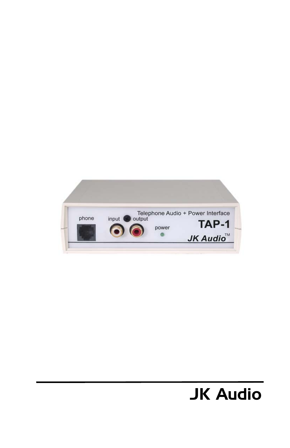 JK Audio TAP-1 User Manual | 8 pages