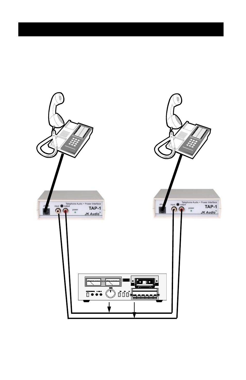 Applications tv studio example | JK Audio TAP-1 User Manual | Page 4 / 8