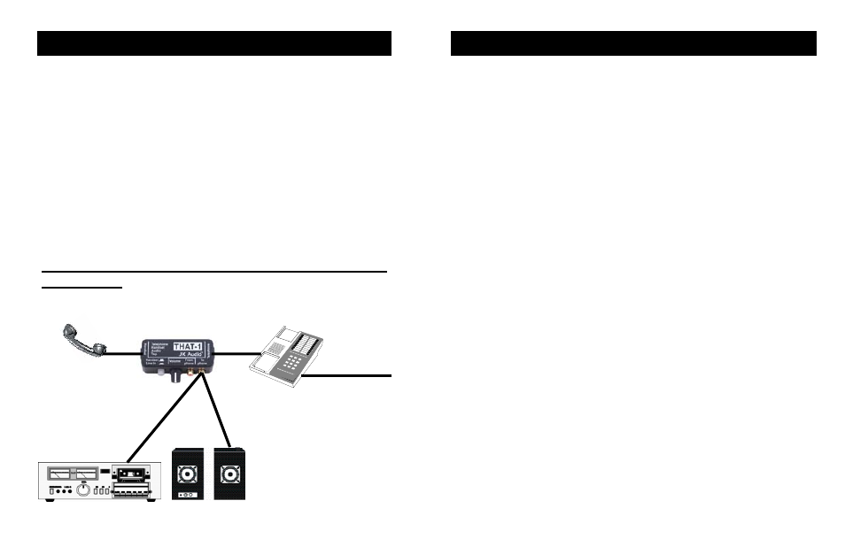 Connection, Fcc registration ( continued) | JK Audio THAT-1 User Manual | Page 2 / 4