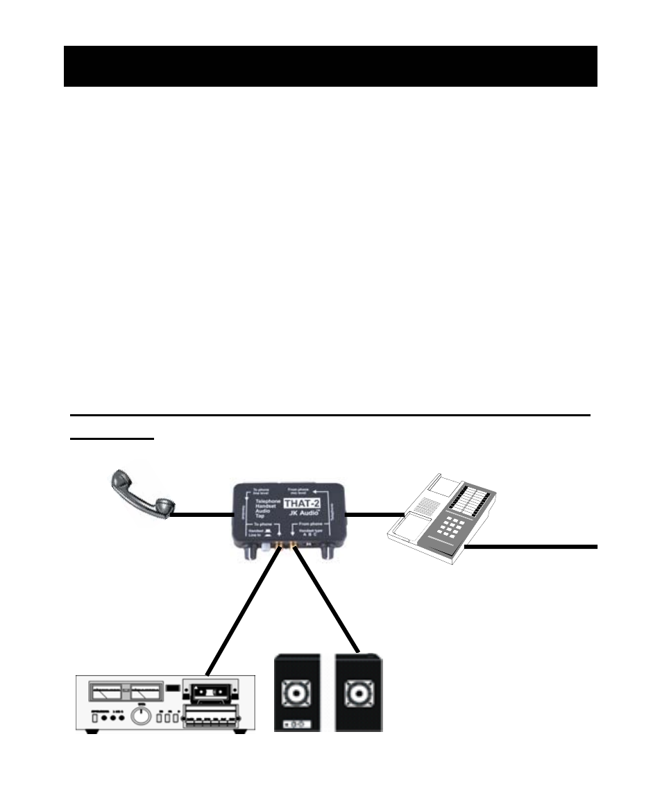 Connection | JK Audio THAT-2 User Manual | Page 3 / 12