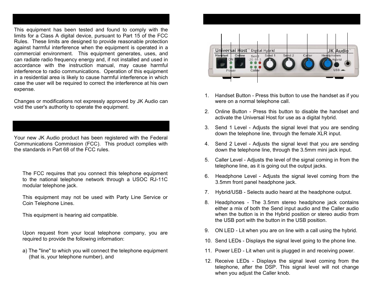 JK Audio Universal Host User Manual | Page 3 / 8