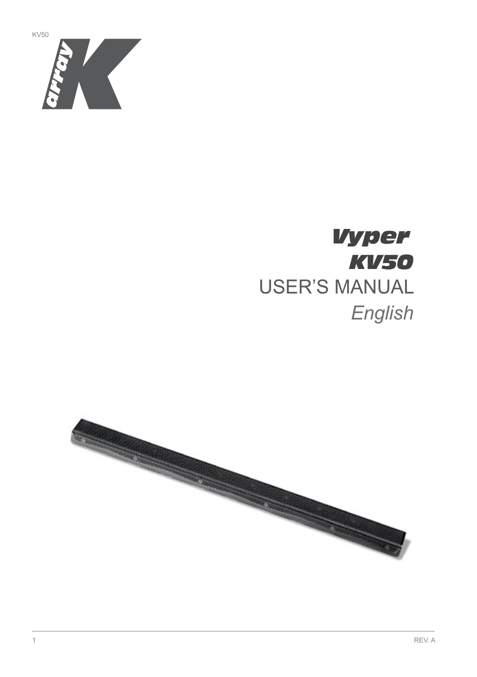 K-array KV50 User Manual | 11 pages