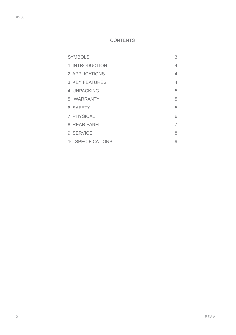 K-array KV50 User Manual | Page 2 / 11