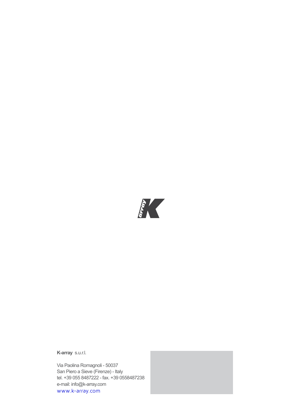 K-array KT2-KT2C User Manual | Page 16 / 16