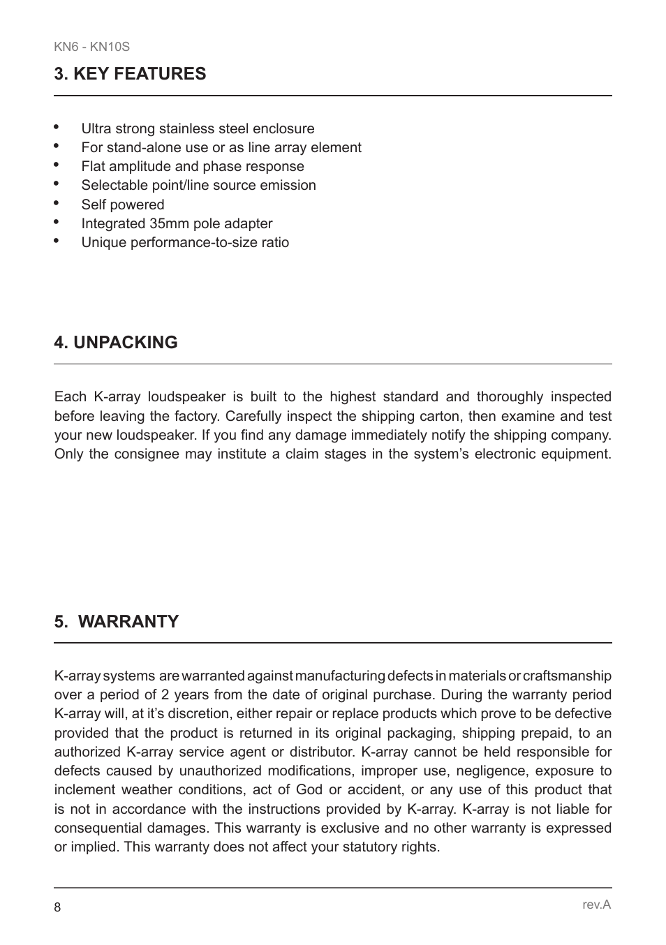 K-array KN10S User Manual | Page 8 / 24