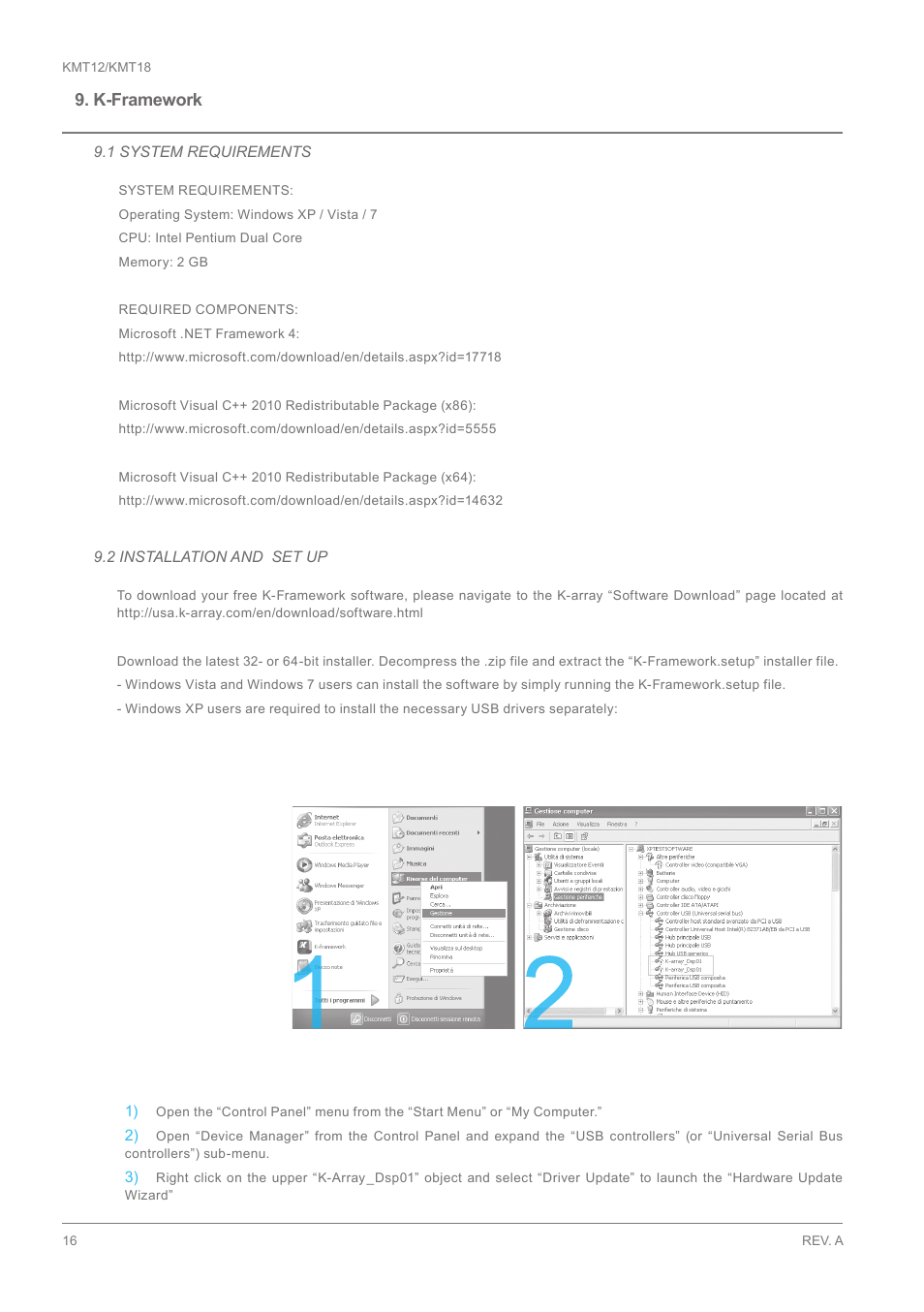 K-framework | K-array KMT18 User Manual | Page 16 / 28