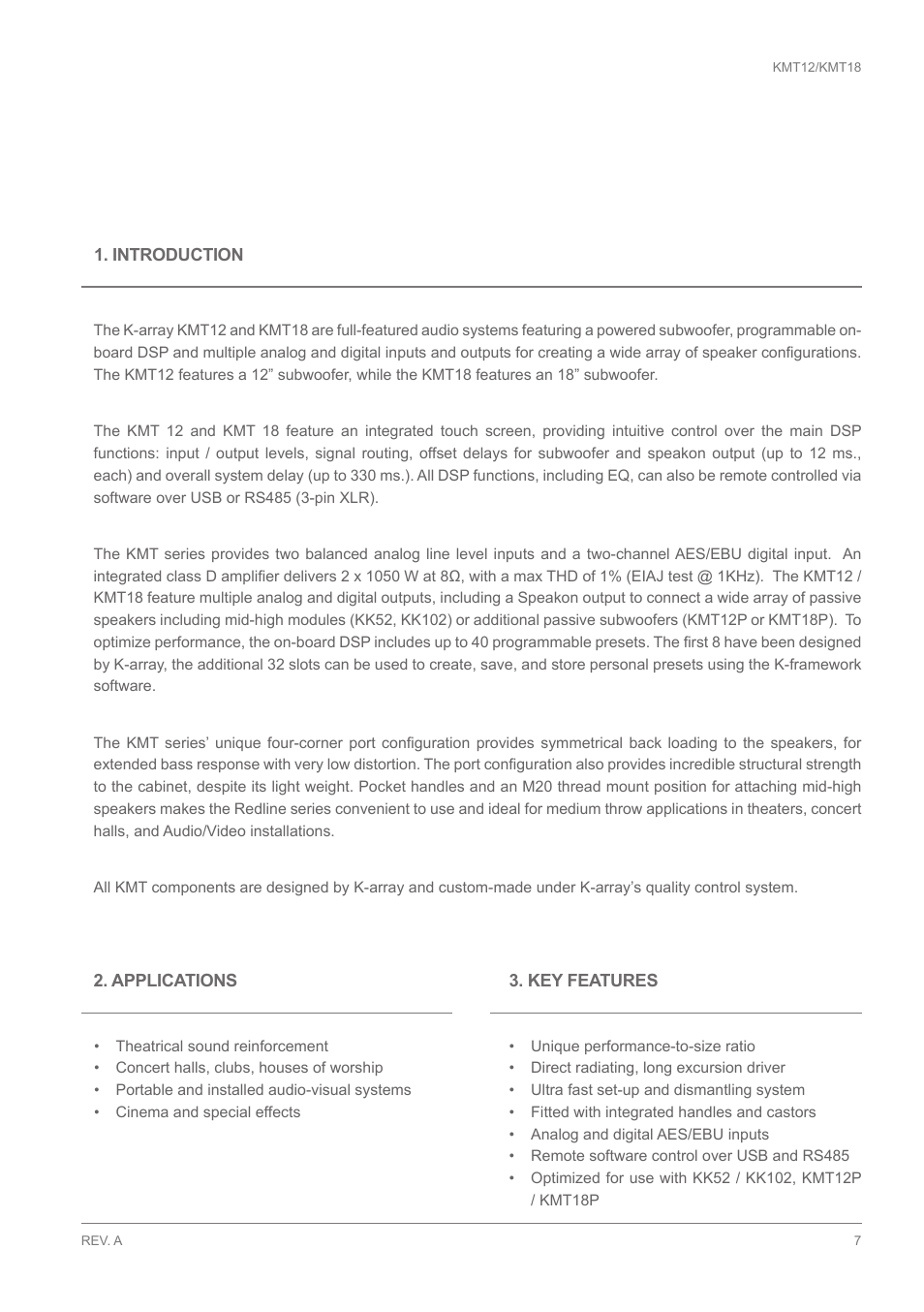 K-array KMT18 User Manual | Page 7 / 28