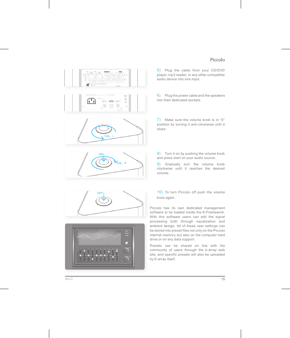 Piccolo | K-array Piccolo User Manual | Page 15 / 20