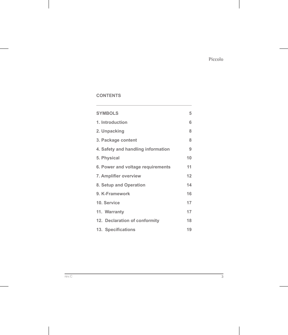 K-array Piccolo User Manual | Page 3 / 20