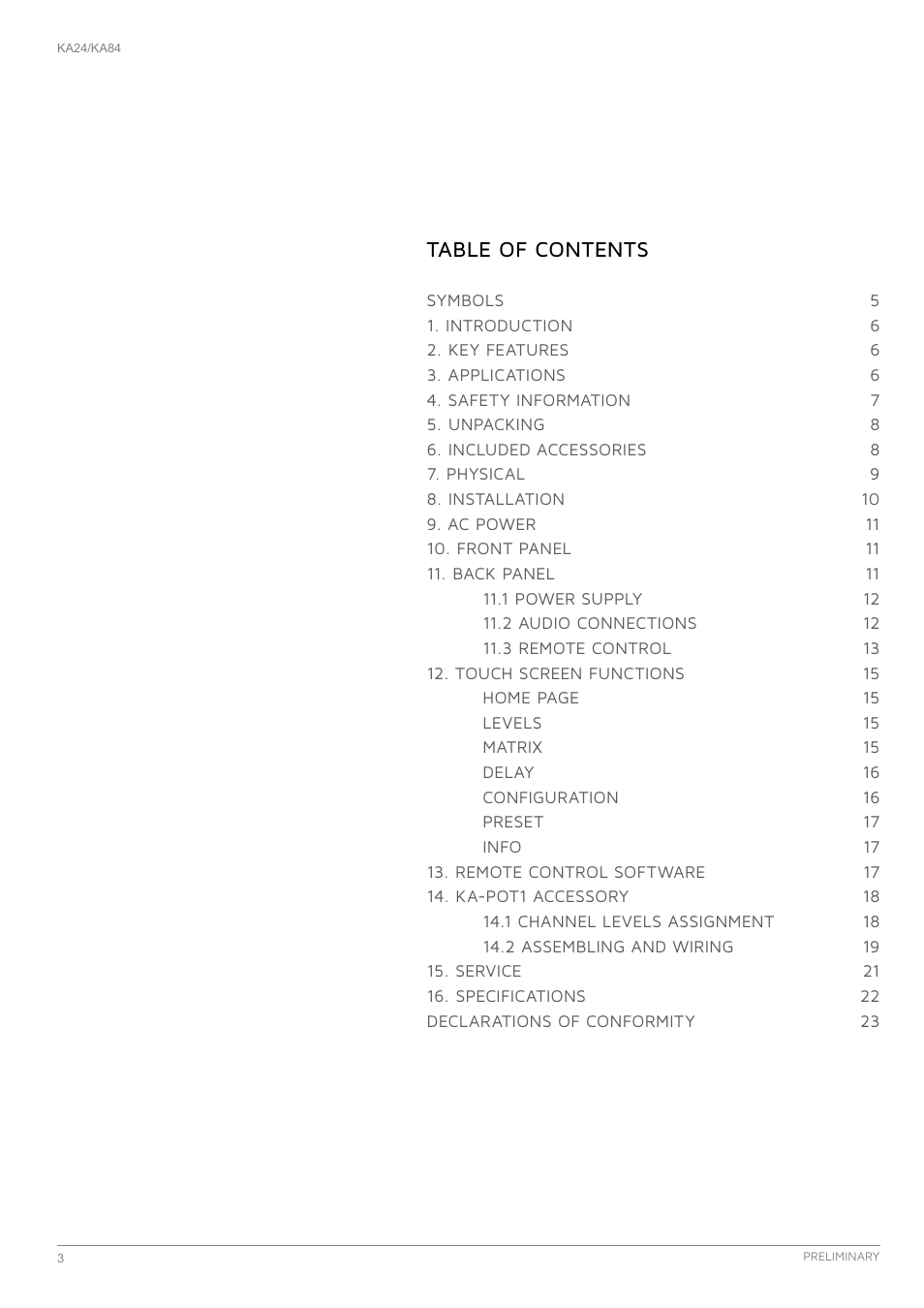 K-array KA24 User Manual | Page 3 / 24