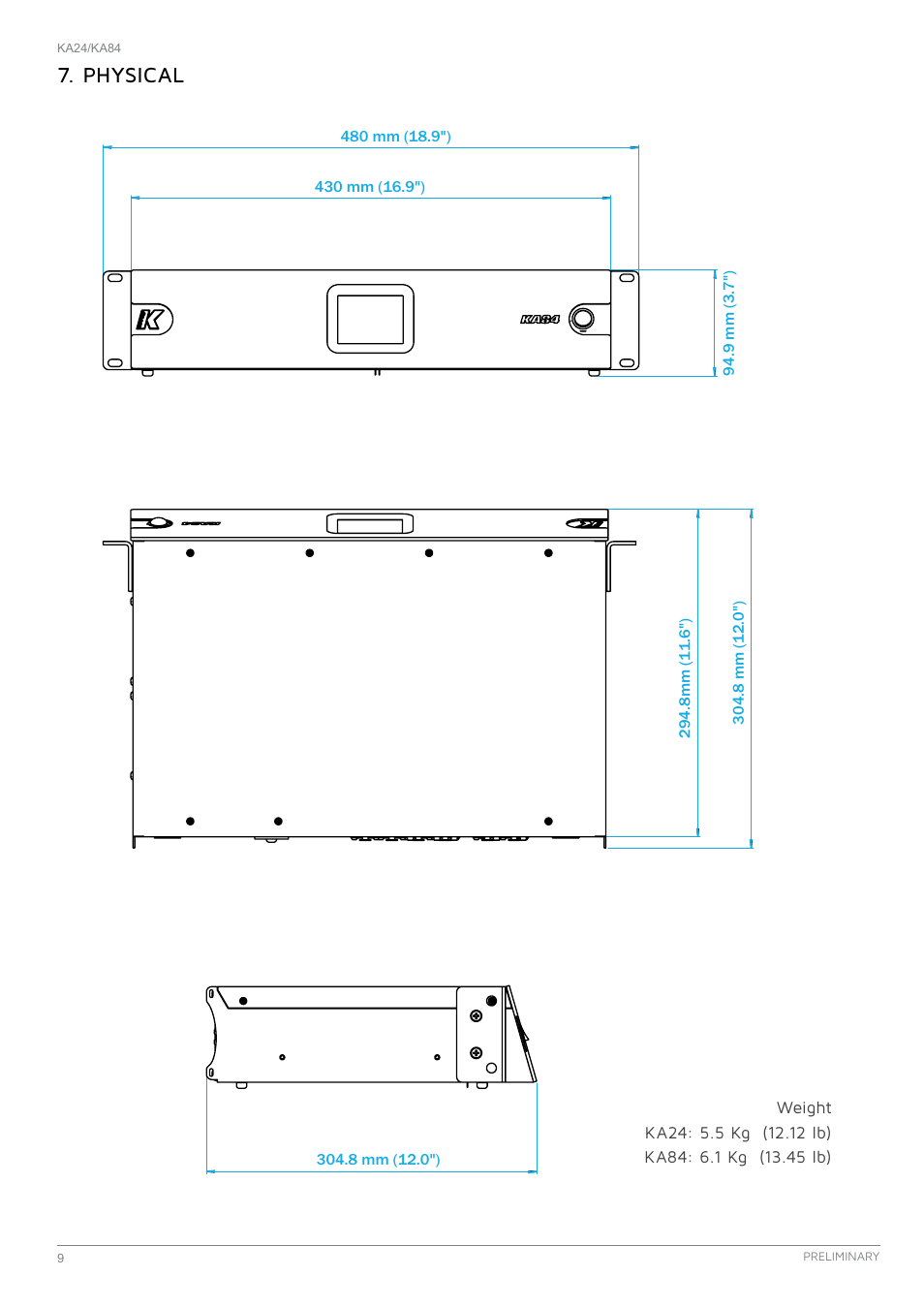 Physical | K-array KA24 User Manual | Page 9 / 24