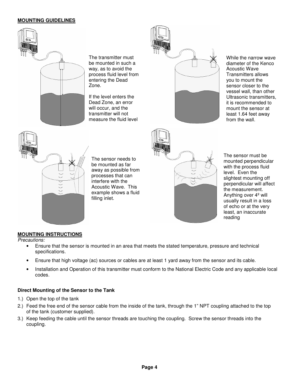 Kenco Engineering SmartSonic Transmitter (Remote) User Manual | Page 4 / 37