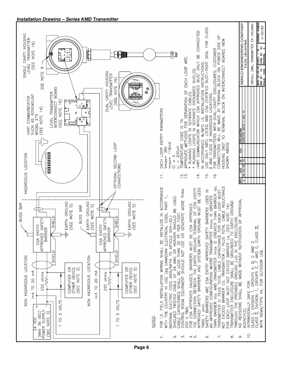 Kenco Engineering KMD Transmitter User Manual | Page 6 / 17