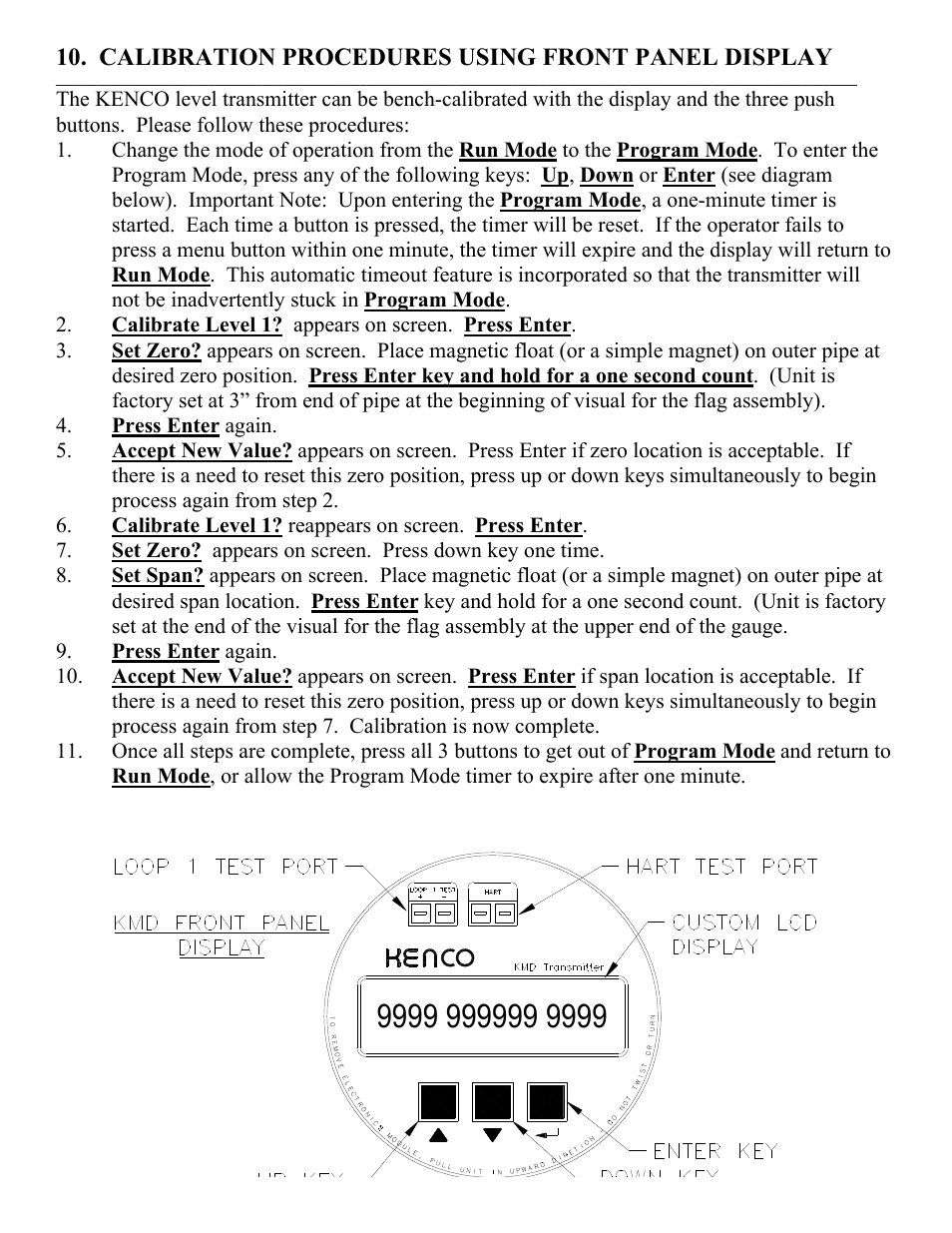 Kenco Engineering KMD Transmitter User Manual | Page 10 / 13
