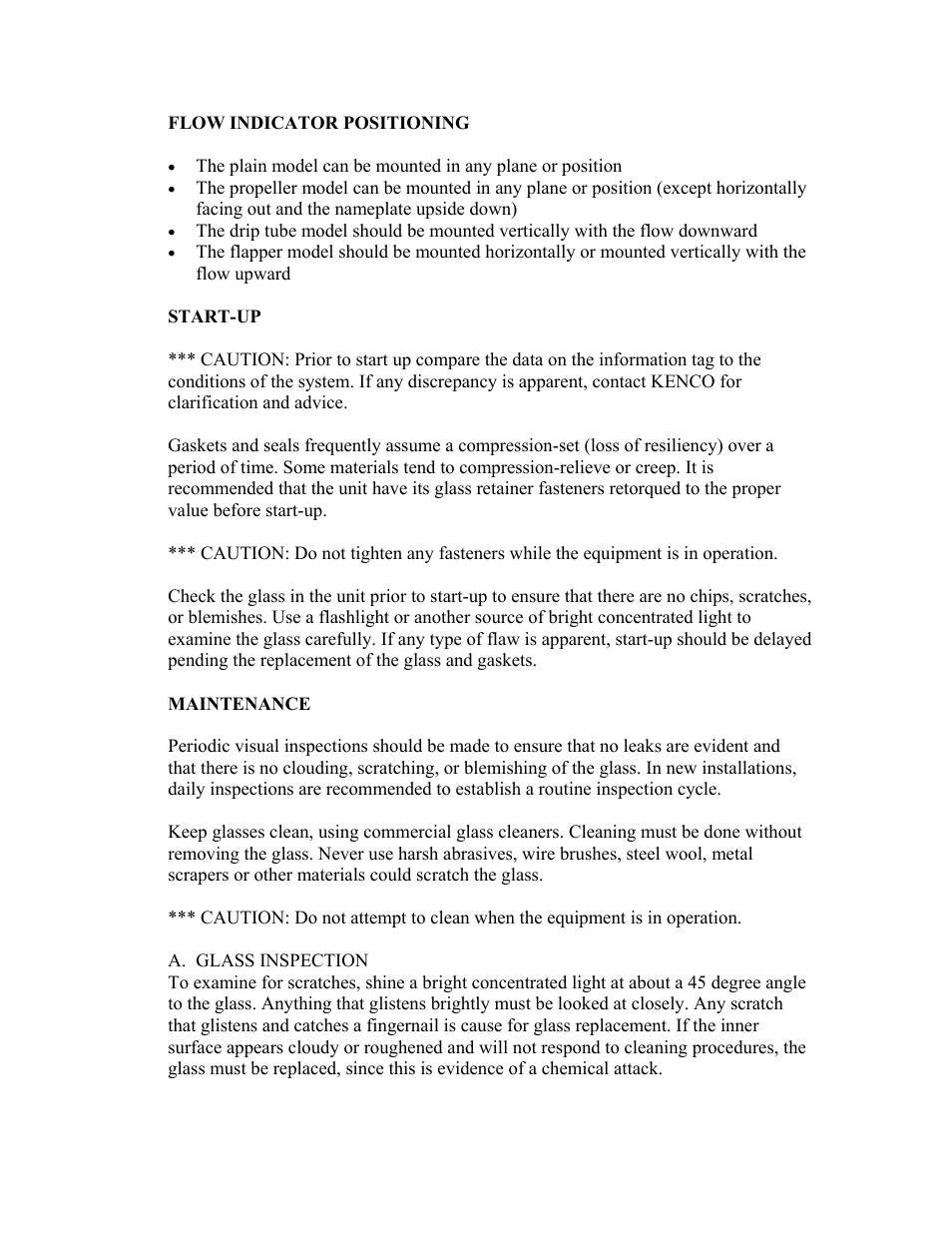 Kenco Engineering KSF Sight Flow Indicator User Manual | Page 2 / 4