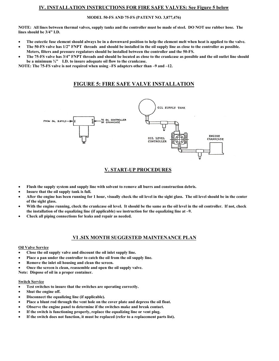 Figure 5: fire safe valve installation | Kenco Engineering KLCM User Manual | Page 4 / 4