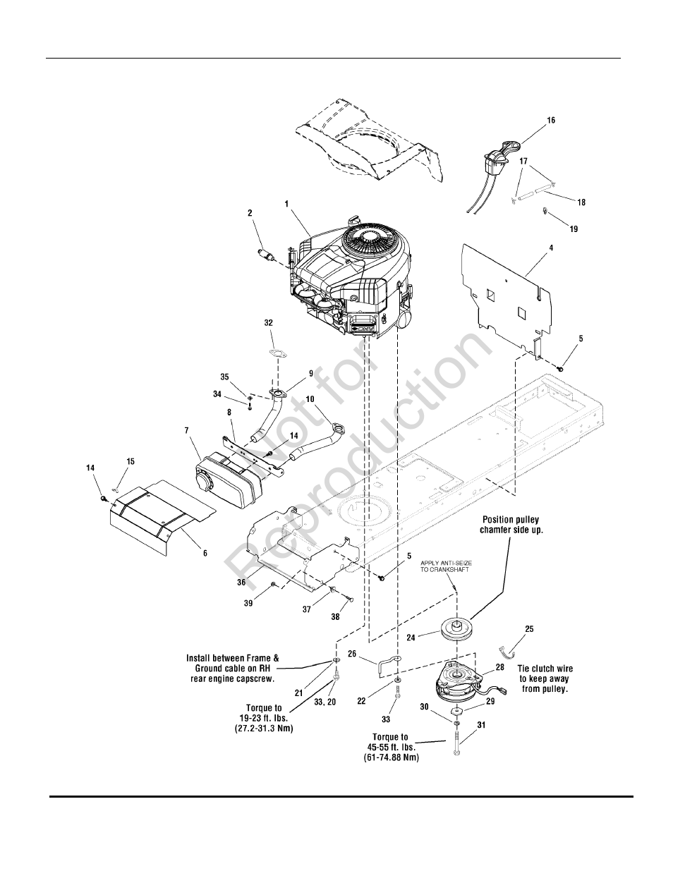 Not for reproduction | Briggs & Stratton SNAPPER LT-125 User Manual | Page 16 / 48