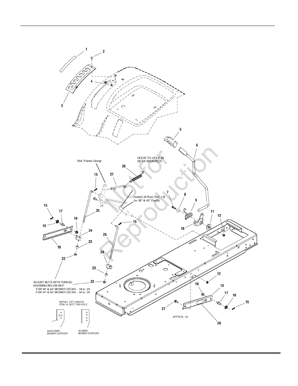 Not for reproduction | Briggs & Stratton SNAPPER LT-125 User Manual | Page 24 / 48