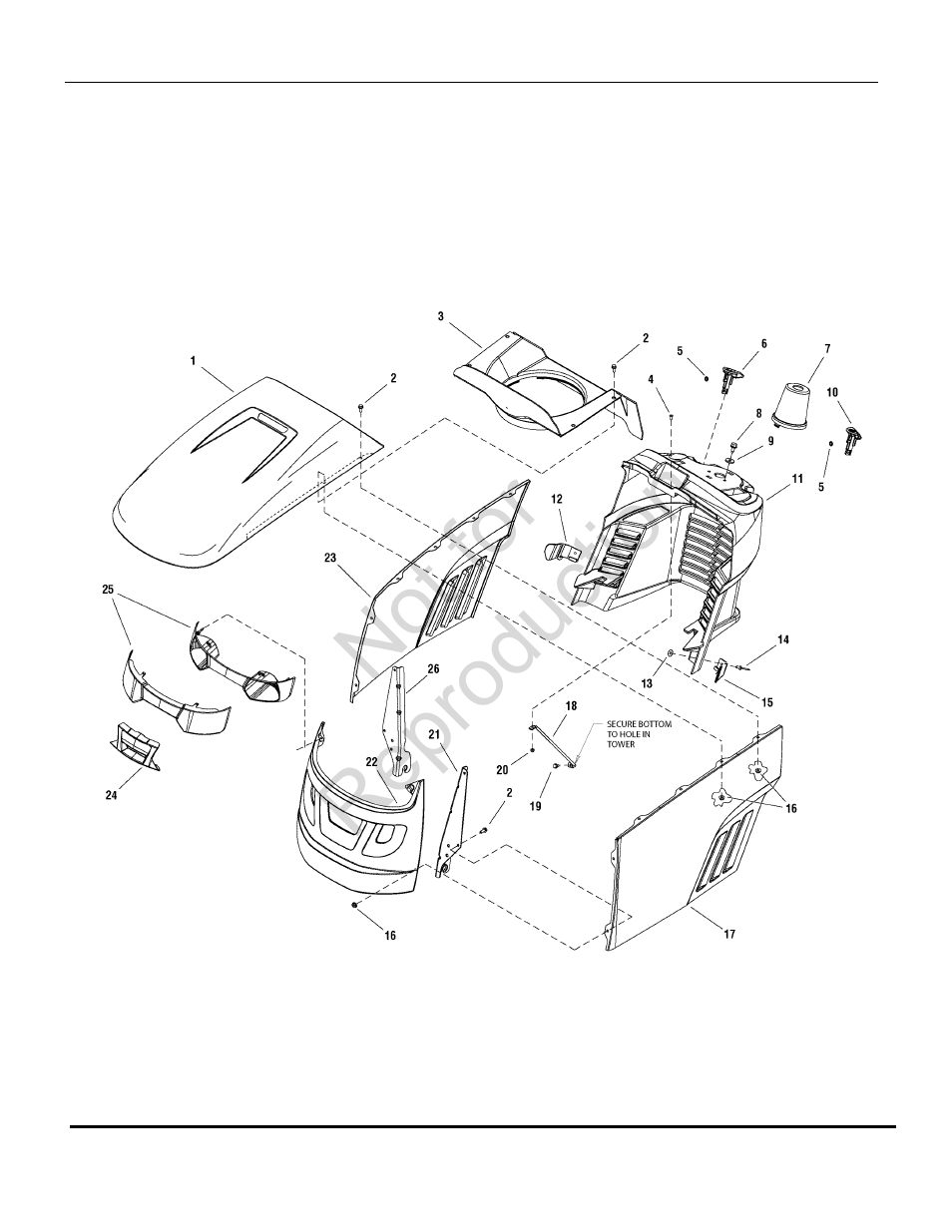 Not for reproduction | Briggs & Stratton SNAPPER LT-125 User Manual | Page 6 / 48