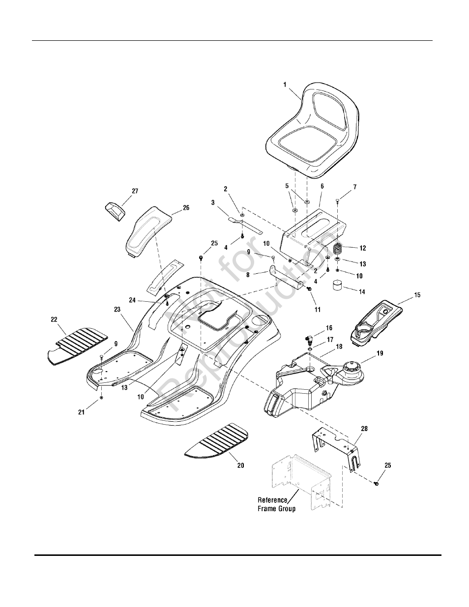 Not for reproduction | Briggs & Stratton SNAPPER LT-125 User Manual | Page 8 / 48