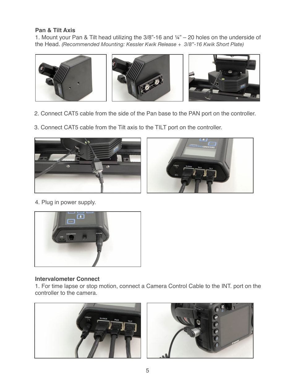 Kessler MOTION CONTROL: Second Shooter User Manual | Page 5 / 9