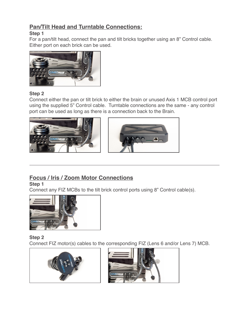 Kessler MOTION CONTROL: CineDrive Quick Start Guide User Manual | Page 3 / 4