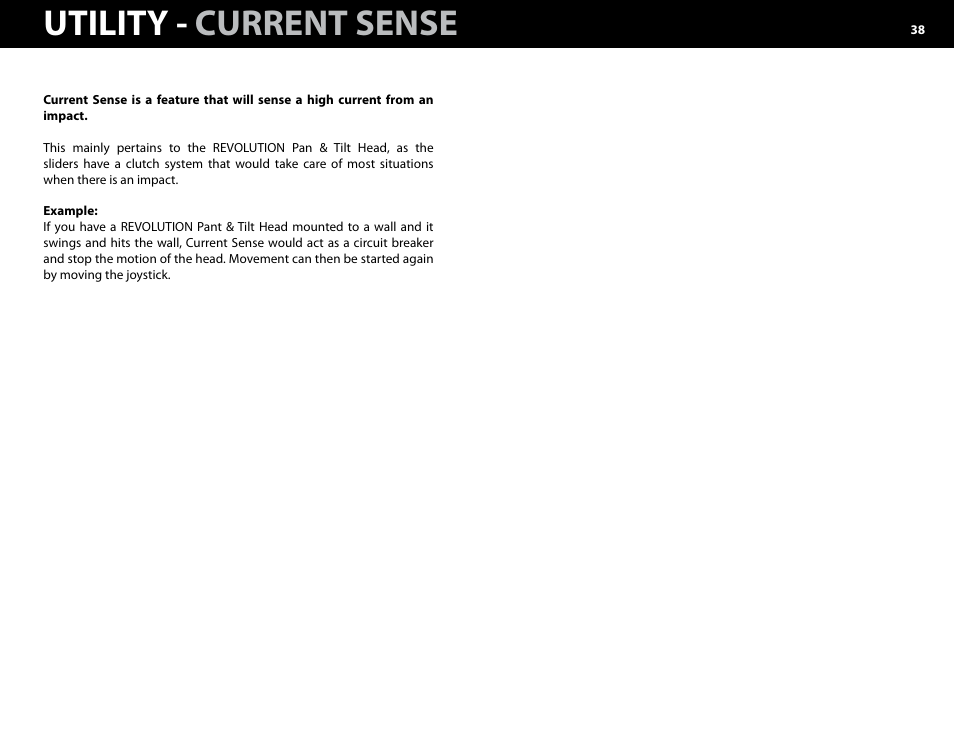 ) current sense, Utility - current sense | Kessler MOTION CONTROL: Oracle Controller Full (2.06.2 SL) User Manual | Page 38 / 43
