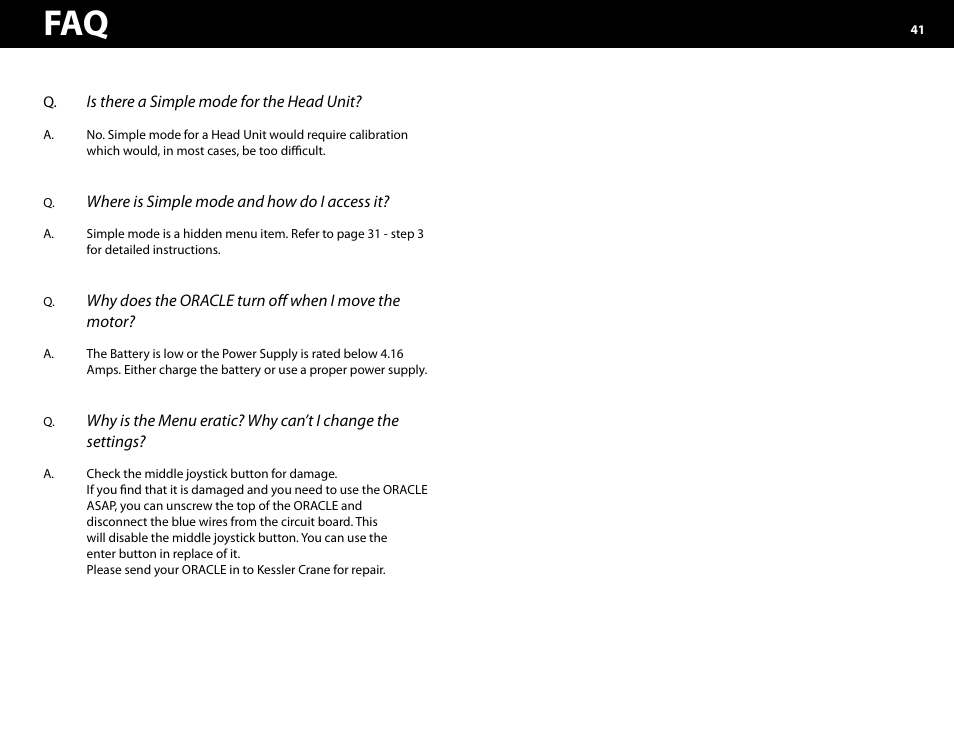 Kessler MOTION CONTROL: Oracle Controller Full (2.06.2 SL) User Manual | Page 41 / 43